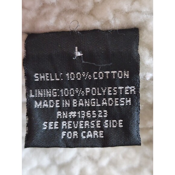 Trademark Brooklyn Cloth Sherpa Lined Corduroy Jacket Men Sz LG Tobacco *read* - Picture 7 of 14